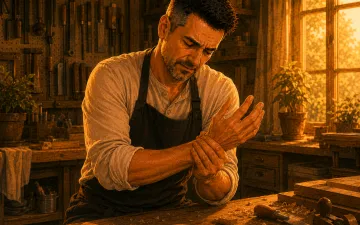 Fáradt kar, kéz és alkar